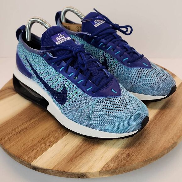 Nike Air Max Flyknit Racer Royal Blue Algae New With Tag Mens Size 6  FD2765-400 - Picture 4 of 12